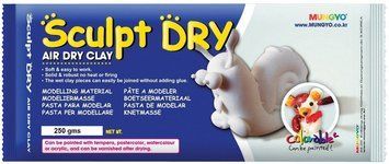 Маса для моделювання, біла, самозастигаюча, 250 р., "Sculpt Dry", MUNGYO 8804819065524 фото