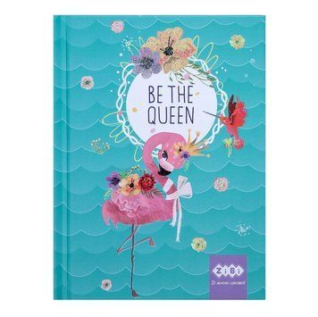 Записна книга блокнот А6 ZiBi BE THE QUEEN 64л. клітка бірюзовий тверда обл. (ZB.12713-06) ZB.12713-06 фото