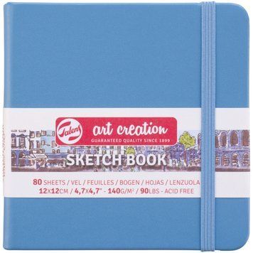 Скетчбук Royal Talens Art Creation блокнот для графіки 12х12см 80л 140г/м блакитне озеро (8712079451745) 8712079451745 фото