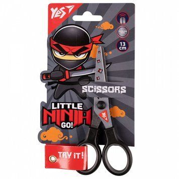 Ножиці дитячі Yes Ninja 13 см з малюнком на лезі (480442) 480442 фото
