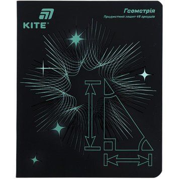 Предметний зошит Kite Lumen Геометрія 48 аркушів клітинка (K26-240-1) K26-240-1 фото