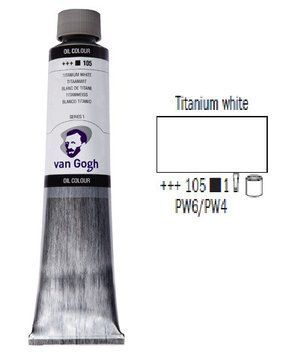 Фарба олійна Royal Talens Van Gogh (105) 200мл білила титанові (8712079326272) 8712079326272 фото