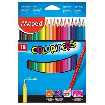 Олівці кольорові 18 кольорів Maped COLOR PEPS Classic MP.183218 MP.183218 фото