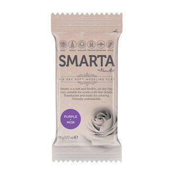 Пластика самозастигаюча Smarta фіолетова 100 г (8682923974112) 8682923974112 фото