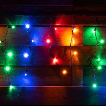 Електрогірлянда вулична Бахрома Novogodko 5.5 м 80 LED,багатокольорова, IP65 (801194) 801194 фото