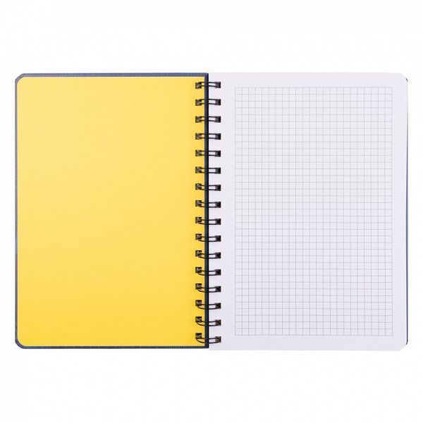 Записна книга блокнот YES Smiley World А5 80 аркушів клітинка карт. обкладинка подвійна cпіраль (151832) 151832 фото