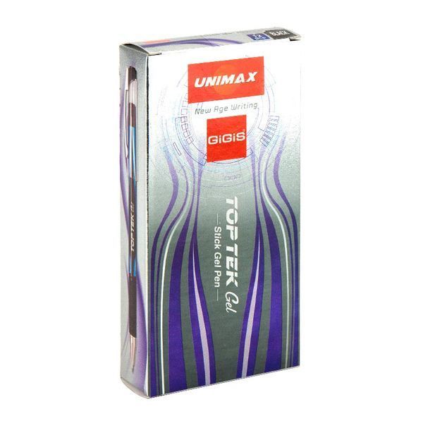 Ручка гелева Unimax Top Tek Gel чорний 0,5 мм (UX-133-01) UX-133-01 фото
