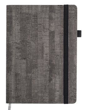 Записна книга блокнот Buromax WOOD A5 96 л клітина позов.шкіра сірий (BM.295114-09) BM.295114-09 фото