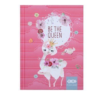 Записна книга блокнот А6 ZiBi BE THE QUEEN 64л. клітка кораловий тверда обл. (ZB.12713-27) ZB.12713-27 фото
