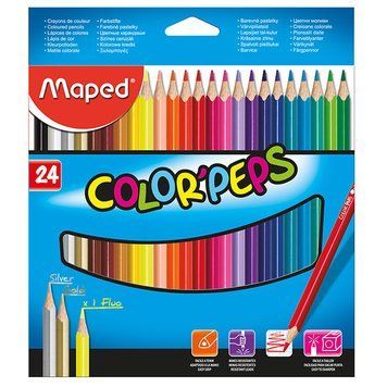 Олівці кольорові 24 кольорів Maped COLOR PEPS Classic MP.183224 MP.183224 фото