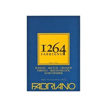 Склейка для рисунку та ескізів Fabriano 1264 А4 90г/м2 100 арк. слонова кістка (8001348211983) 8001348211983 фото