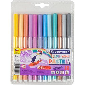 Фломастери Centropen пастельні набір 12шт (7550/1209 tp) 7550/1209 tp фото