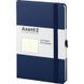 Записна книга блокнот Axent Partner 125х195мм 96арк без розмітки,синій (8307-02-A) 8307-02-A фото 1