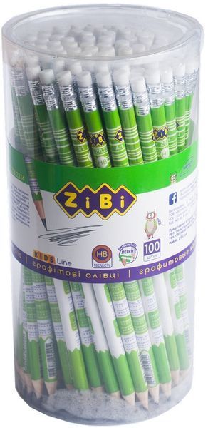 Олівець графітний ZiBi KIDS Line TABLE HB з гумкою (ZB.2314) ZB.2314 фото