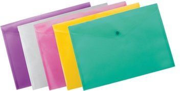 Папка-конверт на кнопці А4 Buromax асорті (BM.3926-99) BM.3926-99 фото