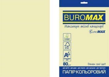 Папір кольоровий пастель Buromax EUROMAX PASTEL 20 аркушів А4 80 г/м2 бежевий (BM.2721220E-28) BM.2721220E-28 фото