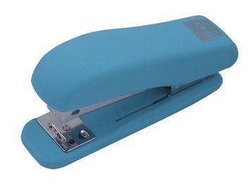 Степлер №24 Buromax RUBBER TOUCH 20л пластик. блакитний BM.4202-14 BM.4202-14 фото