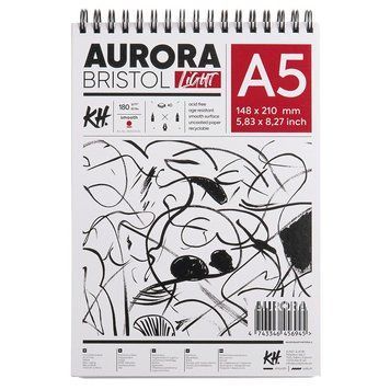 Альбом для рисунку на спіралі Aurora Portrait (Bristol) А5 180 г/м2 40 арк. (4743346456945) 4743346456945 фото