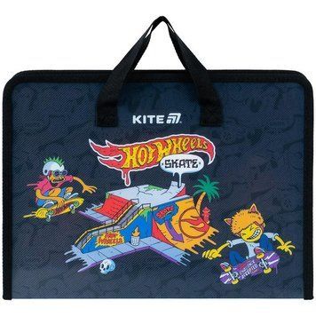 Папка-портфель на блискавці Kite Hot Wheels А4 (HW25-202) HW25-202 фото