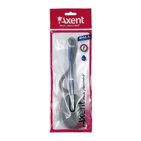 Ручка кулькова Axent Desk pen з кріпленням до столу синій AB1019-02-А AB1019-02-A фото