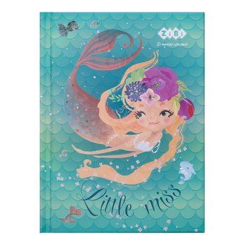Записна книга блокнот А6 ZiBi LITTLE MISS 64л. клітка бірюзовий тверда обл. (ZB.12714-06) ZB.12714-06 фото