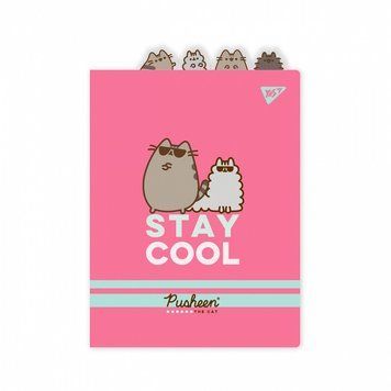 Папка-куток із фігурними роздільниками YES Pusheen A4 (492184) 492184 фото