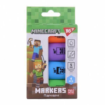 Набір маркерів для тексту YES Minecraft 4 шт (391095) 391095 фото