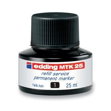 Чорнило для маркерів Edding для заправляння Permanent e-T25 чорне e-MTK25/01 e-MTK25/01 фото