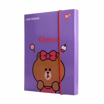 Папка для зошитів на гумці Yes Line Friends В5 картон (500242) 500242 фото