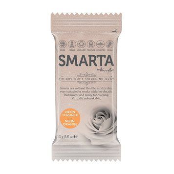 Пластика самозастигаюча Smarta неонова зеленка 100 г (8682923974334) 8682923974334 фото