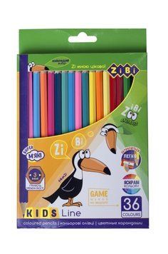 Карандаши цветные ZiBi KIDS Line 36цв (ZB.2417) ZB.2417 фото