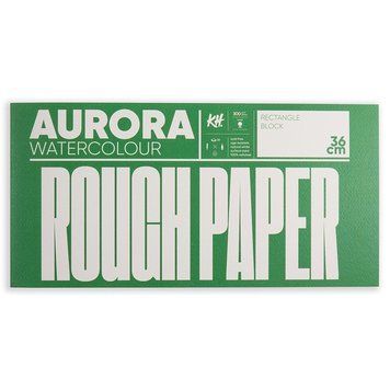 Склейка-блок для акварелі Aurora Watercolour 18х36 см 300 г/м2 20 арк. крупне зерно (4743346437531) 4743346437531 фото