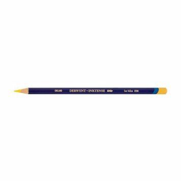 Чорнильний олівець Inktense 0200 Жовтий сонячний Derwent 5028252186797 фото