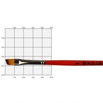 Синтетика углова Carrot 1097А № 2 к. р кисть Колос 4823064904079 фото