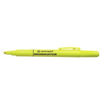 Маркер текстовыделитель Fax Centropen 1-4 мм скошений жовтий 8722/05 8722/05 фото