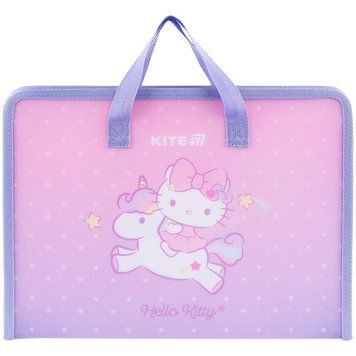 Папка-портфель на блискавці Kite Hello Kitty А4 (HK25-202-1) HK25-202-1 фото