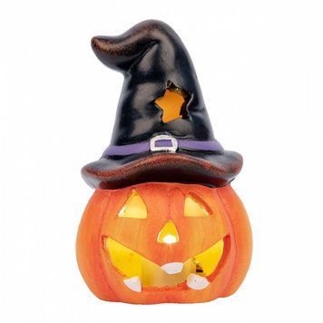 Статуетка Pumpkin in hat YES Fun Хелловін 10 см LED (974188) 974188 фото