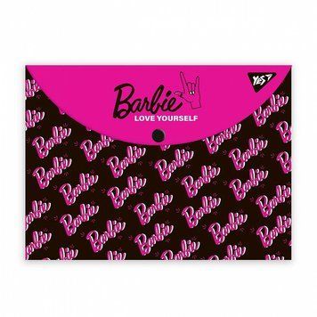 Папка-конверт на кнопці YES Barbie A4 (492002) 492002 фото