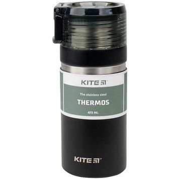Термос Kite 473мл чорний (k21-320-03) k21-320-03 фото