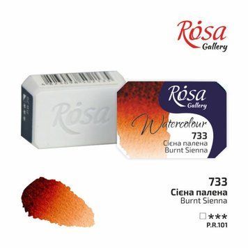 Фарба акварельна ROSA Gallery 2,5 мл кювету сієна палена (4823098506140) 4823098506140 фото