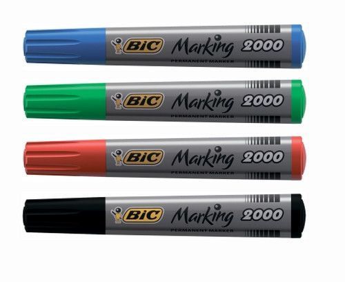 Маркери перманентні BIC набір 4 кольори асорті (bc8209112) bc8209112 фото