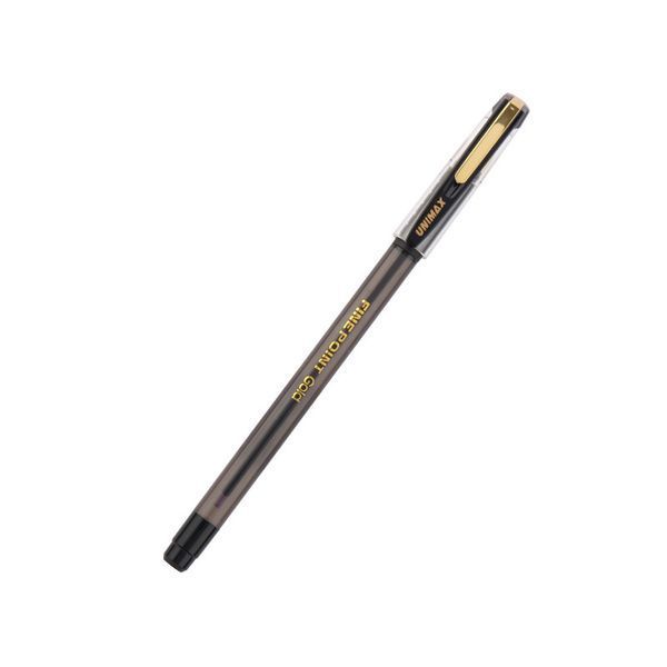 Ручка кулькова Unimax Fine Gold Point Dlx чорний 0,7 мм (ux-139-01) ux-139-01 фото