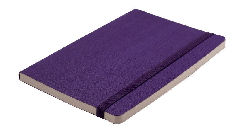 Записна книга блокнот Buromax COLOR TUNES А5 мистецтв. шкіра 96арк. лінія фіолетовий BM.295200-07 BM.295200-07 фото