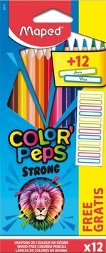 Олівці кольорові Maped Color Peps Classic 12 цв. + 12 наклейок (MP.862725) MP.862725 фото