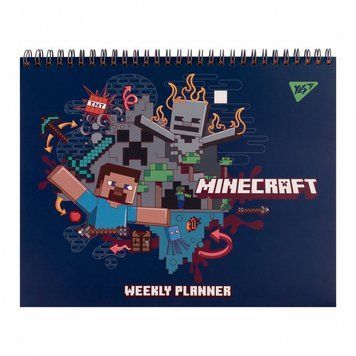Планінг настільний річний Yes Minecraft 52 арк. 25х20 см (252181) 252181 фото