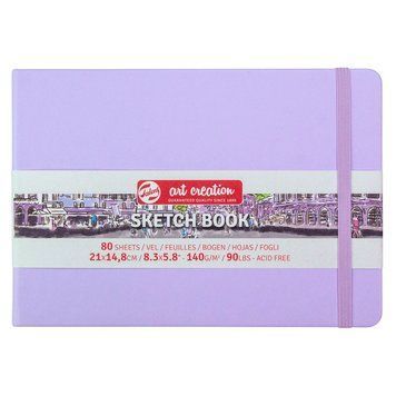Блокнот для графіки Royal Talens Art Creation 14,8х21 см 140г/м2 80 арк. Pastel Violet (8712079467029) 8712079467029 фото