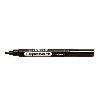 Маркер для фліпчартів Flipchart Centropen 2.5 мм круглий чорний 8550/01 8550/01 фото