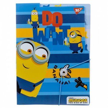 Папка на гумці з роздільниками YES Minions A4 (492100) 492100 фото