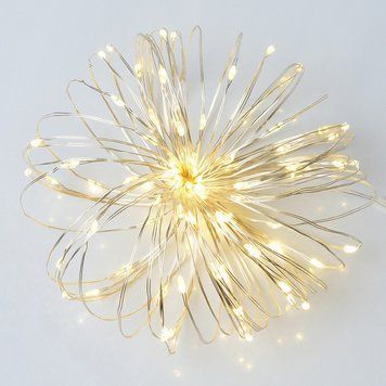 Електрогірлянда Нитка на мідному дроті YES! Fun 10 м 100 LED тепла біла статична, USB (975035) 975035 фото