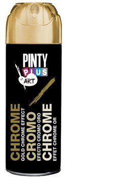 Фарба-аерозоль хром-ефект PINTYPLUS ART & CRAFT 200мл золотий (8429576122008) 8429576122008 фото